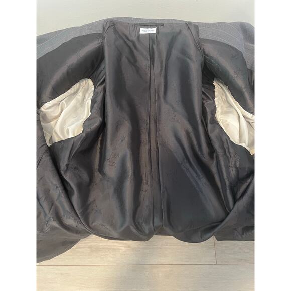 Brioni Pinstripe 2 Piece Wool Suit Charcoal Gray Made in Italy Size 44 38 US - Picture 9 of 12